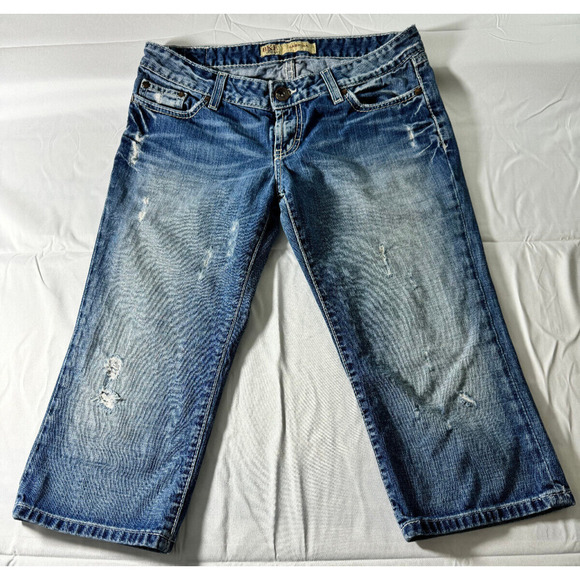 Buckle Denim - BKE Sabrina Women's Capri Jeans Medium Wash - Size 29 (Meas 31")